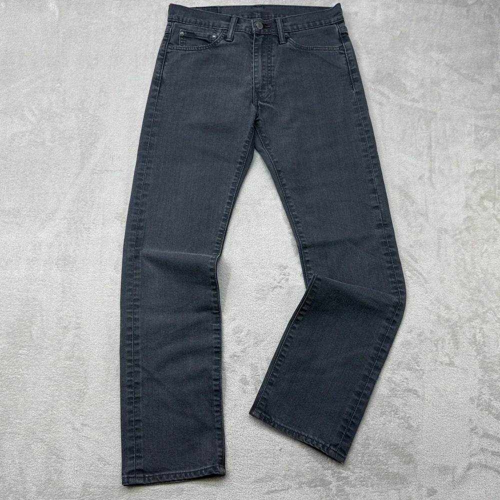 Levi's 511 Slim Fit Jeans‎ Mens 31x32 Charcoal Gray Stretch Denim Casual Preppy